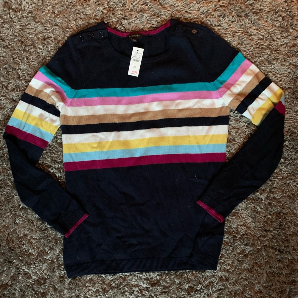 NWT striped Talbots sweater